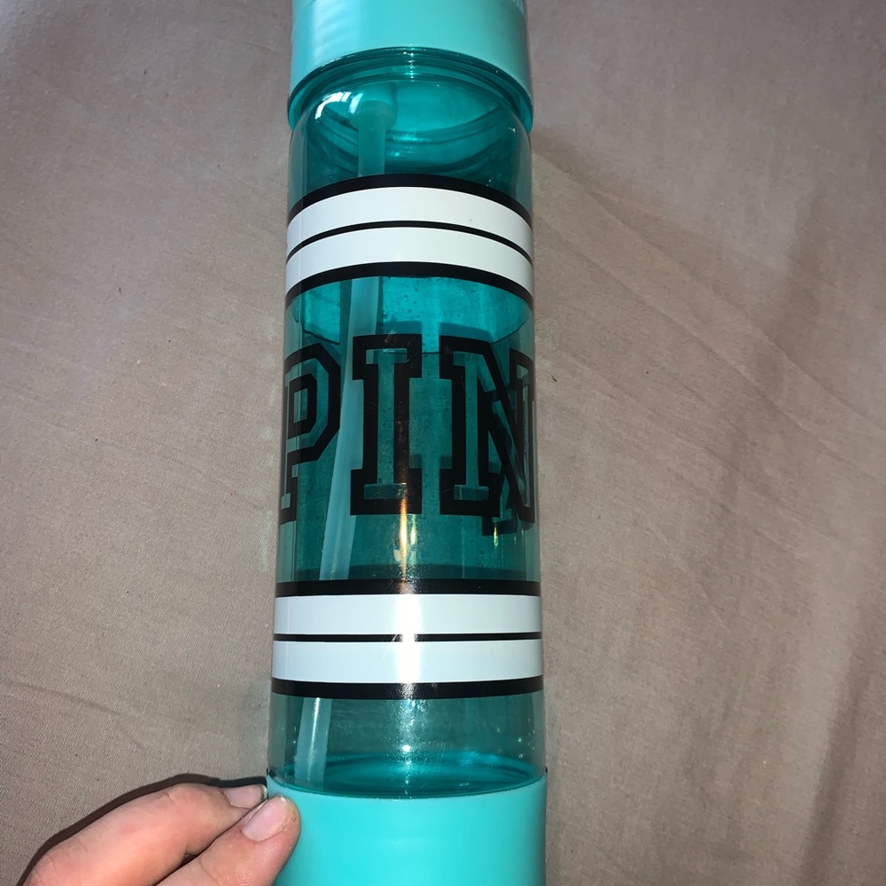 free VS PINK teal coloured water bottle